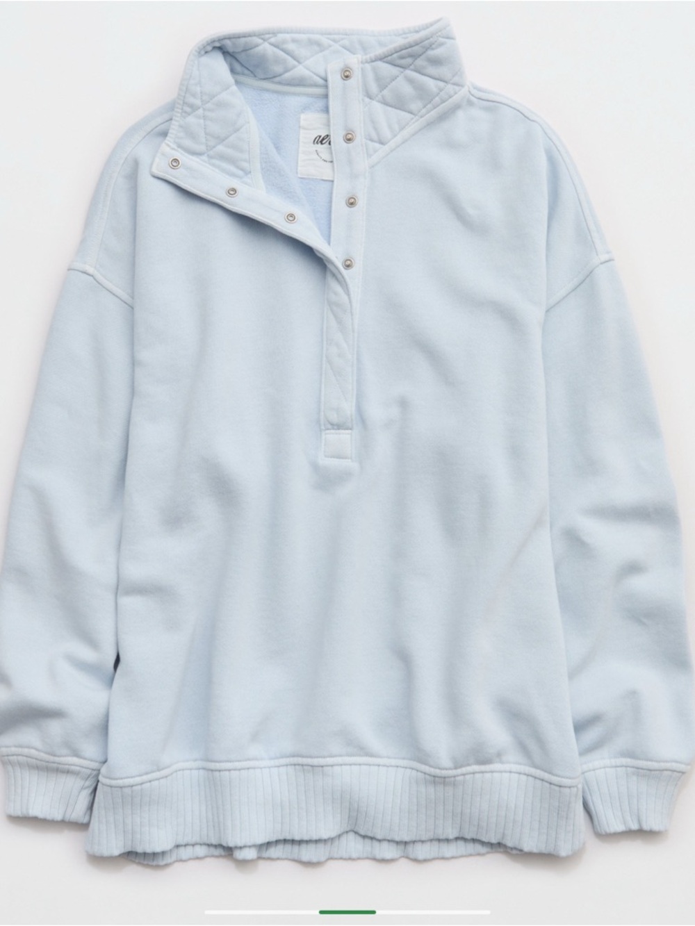 aerie Light Blue Oh Snap Pullover